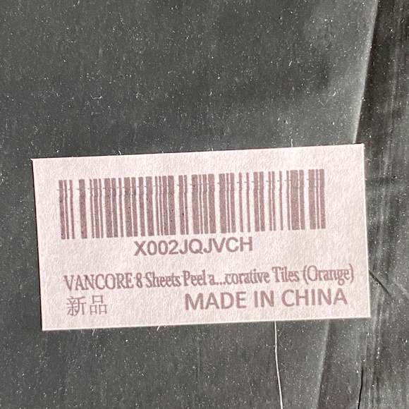 Funlife | 8 Sheets I 3D Peel & Stick Mosaic Tile Backsplash I Fashion Orange - Picture 11 of 14